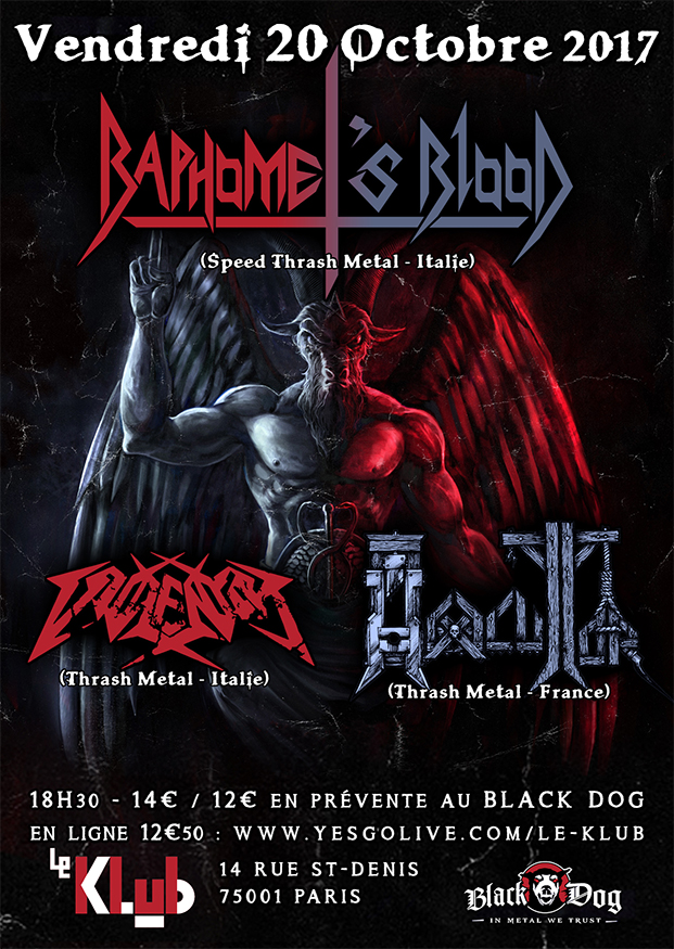 Baphomet's Blood + Violentor + Hexecutor ■ 20.10 Baphomet's Blood + Violentor + Hexecutor ■ 20.10