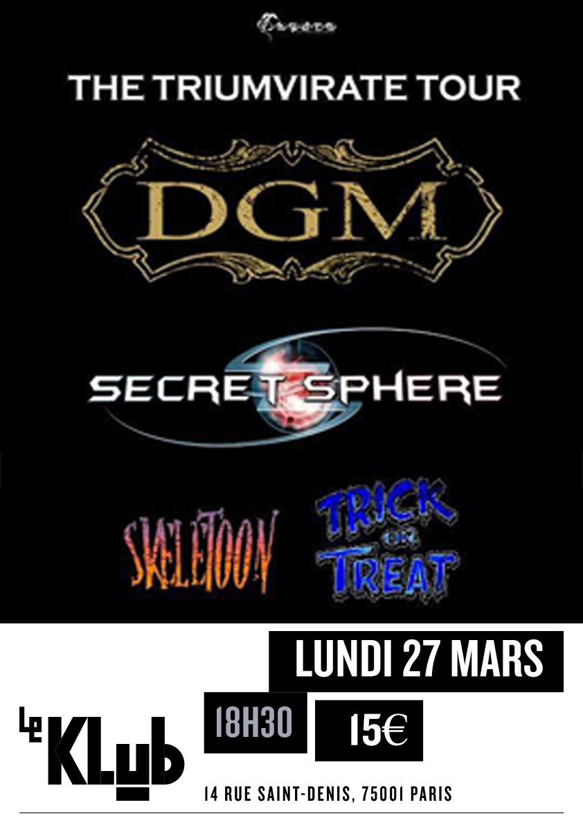 Dgm + Secret Sphere + Trick or Treat ■ GIG ■ 27.03