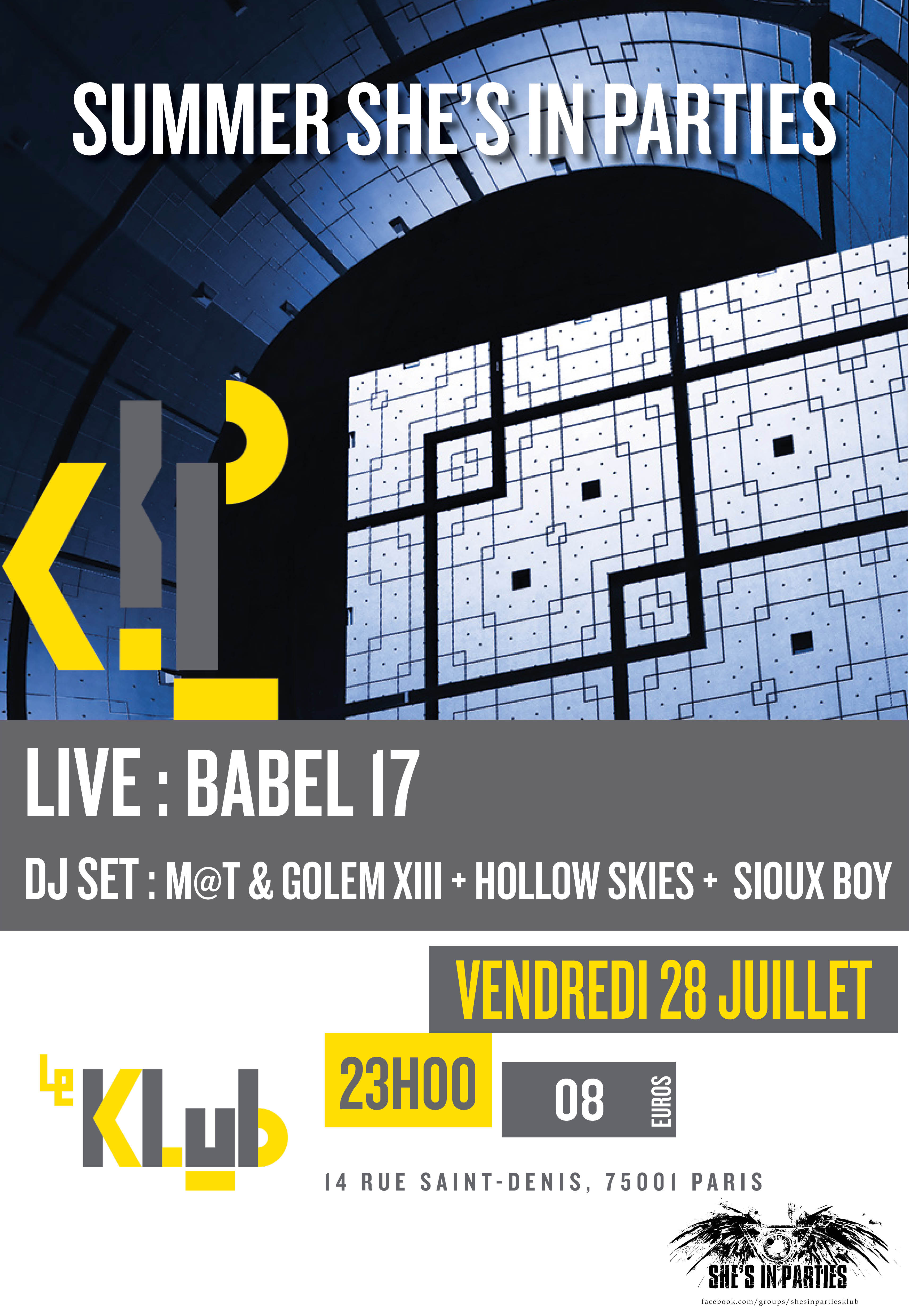 SUMMER SHE'S IN PARTIES ■ 28.07 SUMMER SHE'S IN PARTIES ■ 28.07