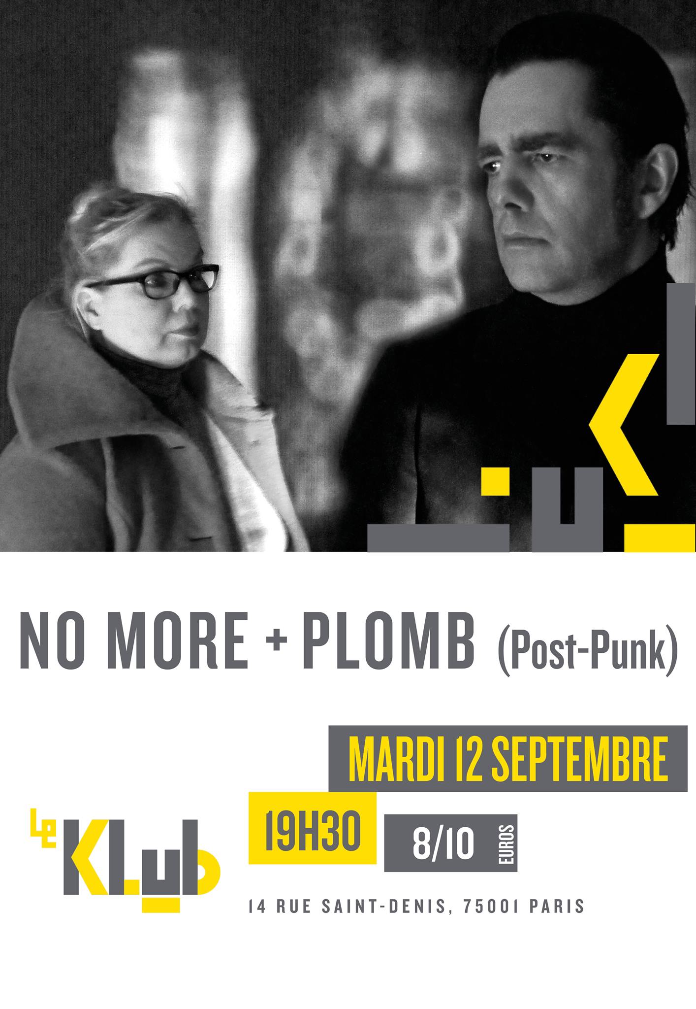No More + Plomb ■ 12.09 No More + Plomb ■ 12.09