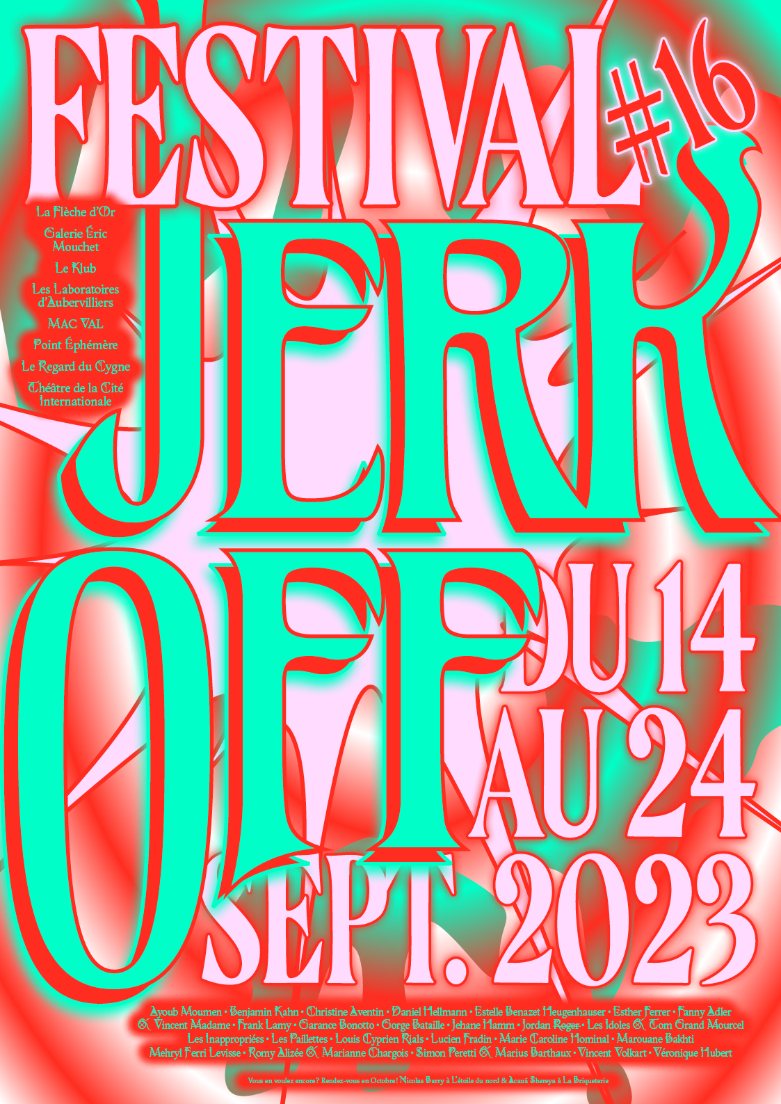 FESTIVAL JERK OFF ■ 16.09