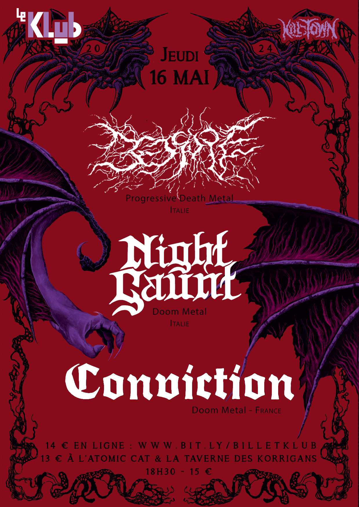 Bedsore + Night Gaunt + Conviction ■ 16.05